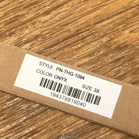 Skims Black Onyx T-String Thong Panties Size 3X - Picture 10 of 10